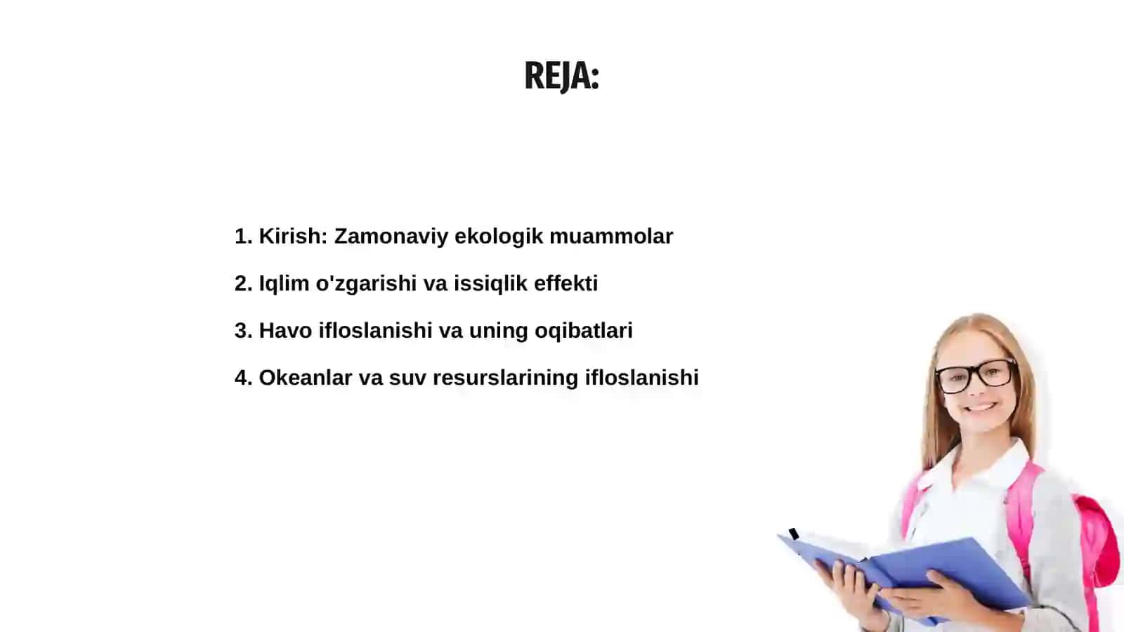 Zamonavi ekologik muomolar 2