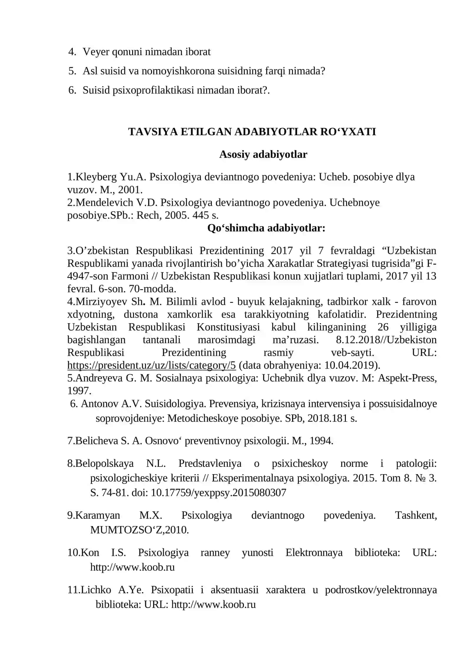 Mavzu:Agressiv xulq-atvor. Delinkvent xulq-atvor.Suisidal xulq-atvor 2