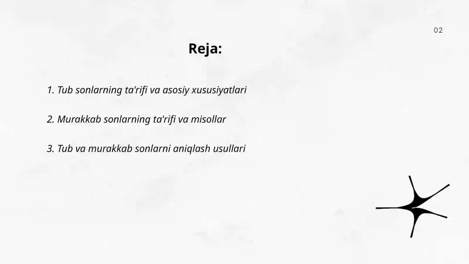 Tub va murakkab sonlar 2