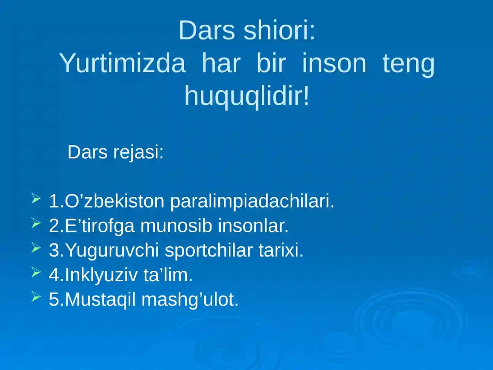 Har bir inson hurmatga loyiq 2