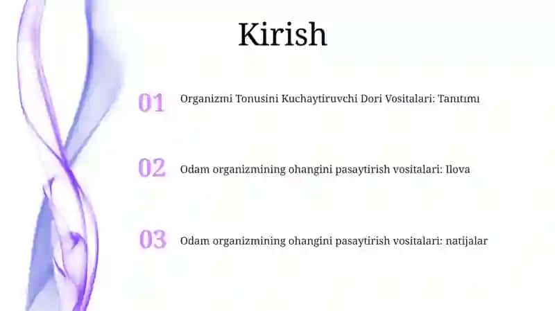 Odam Organizmi Tonusini Kuchaytiruvchi Dori Vositalari 2