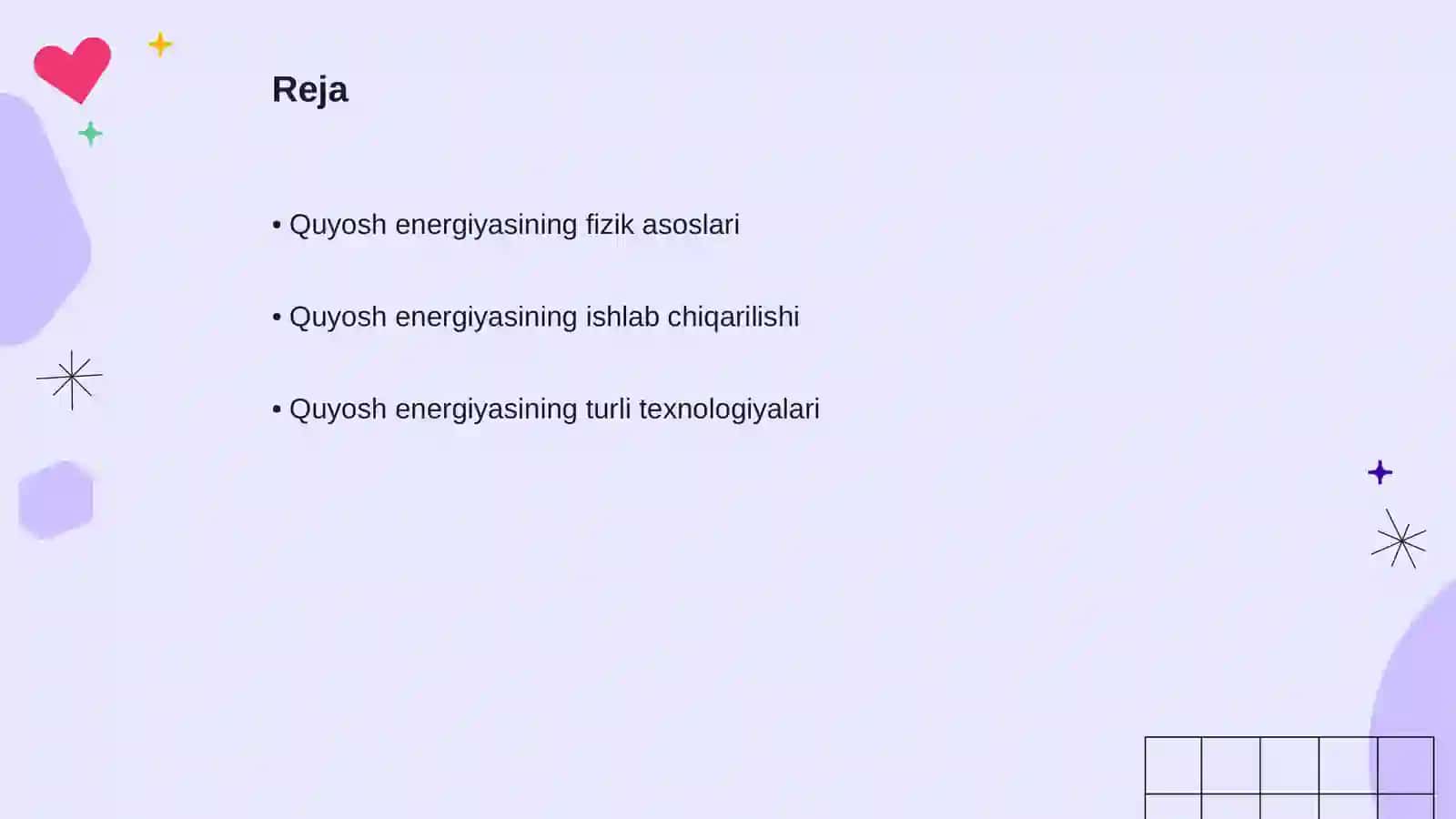 Quyosh energiyasi 2