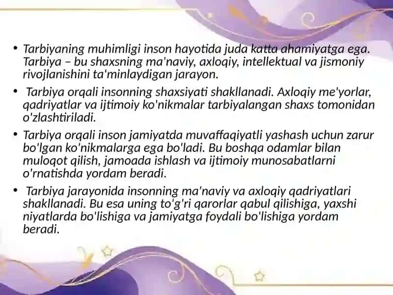 Jamoatarbiyani oʻrganish 2