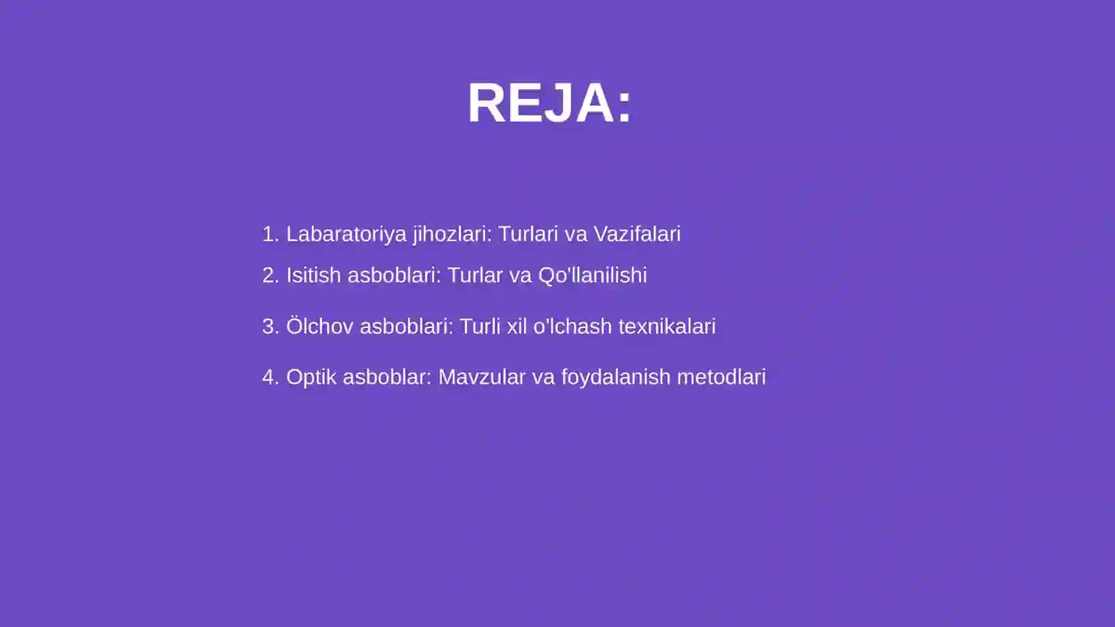 Labaratoriya jihoz (isitish, òlchov, optik asbob)lari 2