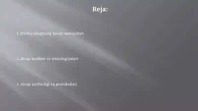 Harbiy aloqa 2