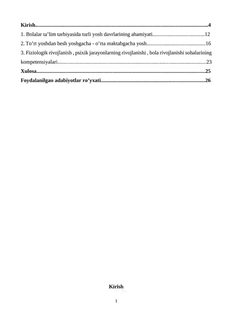 “MAKTABGACHA YOSH DAVRLARINING O’ZIGA XOS XUSUSIYATLARI. O’RTA GURUH BOLALARI(4-5 YOSHLI BOLALAR)NING RIVOJLANISH XUSUSIYATLARI ” 2