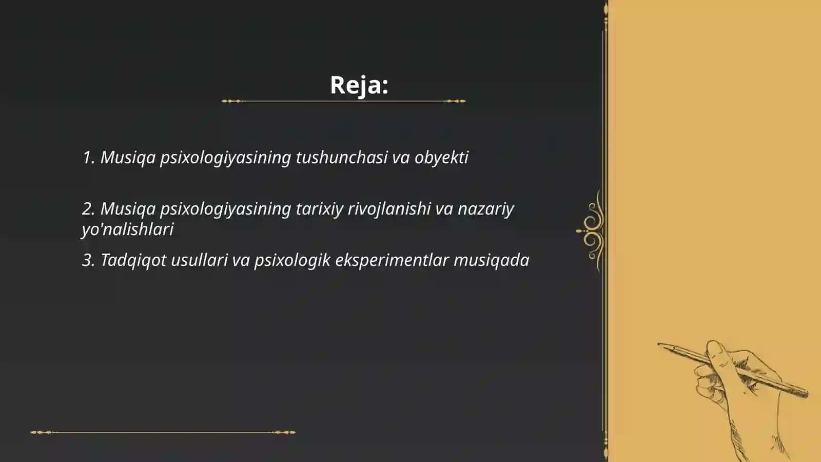 Musiqa psixologiyasining umumiy asoslari 2