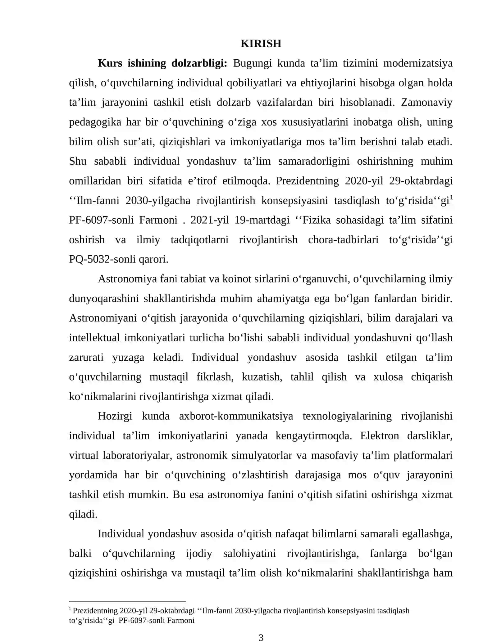 ASTRONOMIYA FANINI O‘QITISHDA INDIVIDUAL YONDASHUVNING NAZARIY ASOSLARI 2
