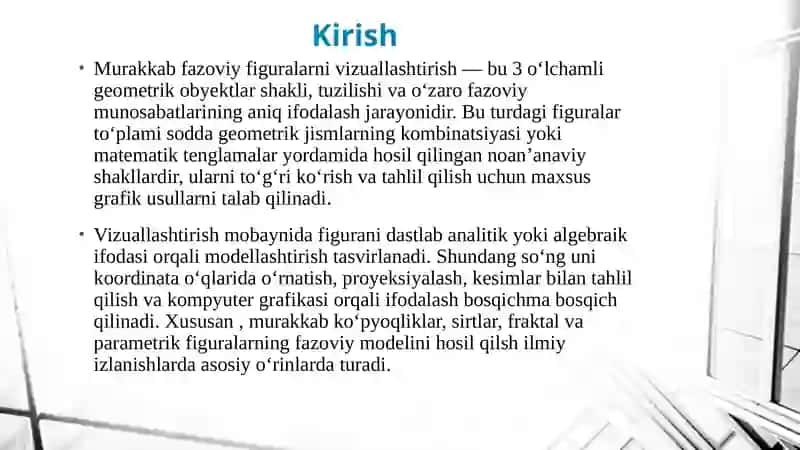 Murakkab Fazoviy Figuralarni Vizuallashtirish 2