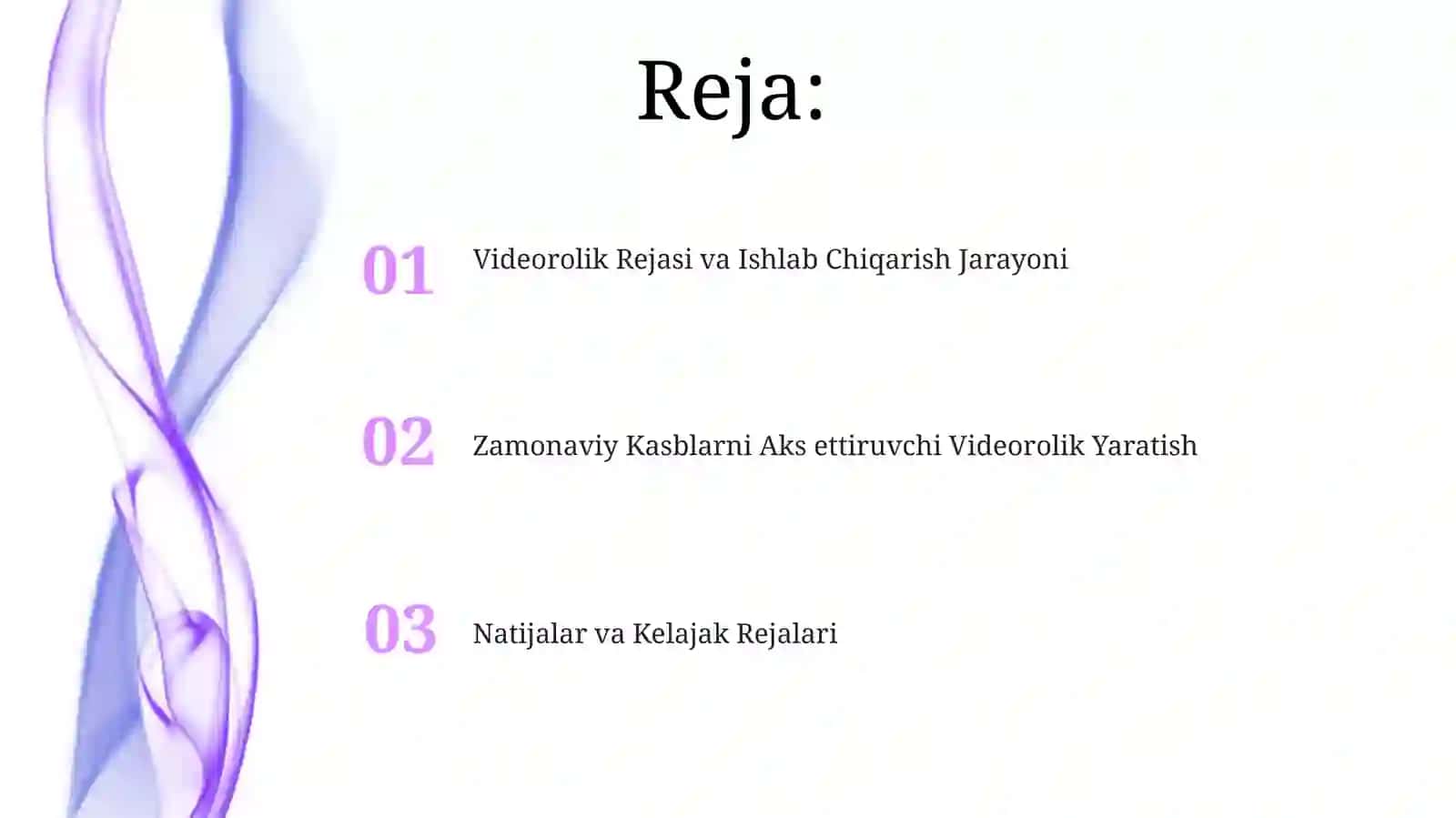 Zamonaviy kasblarni aks ettirgan videyorlik tayyorlash 2