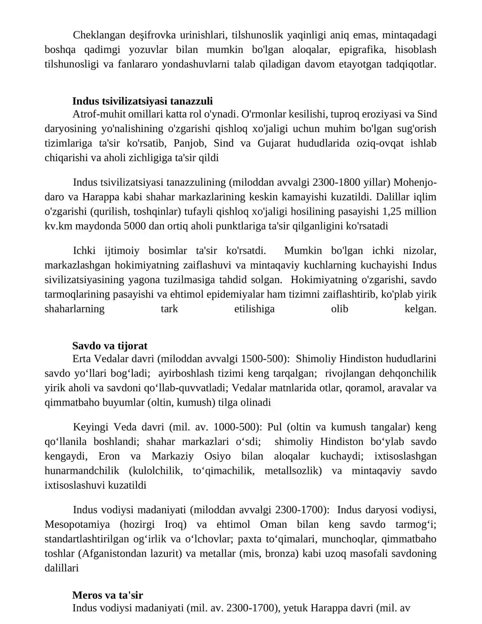 Indus vodiysi sivilizatsiyasi 2