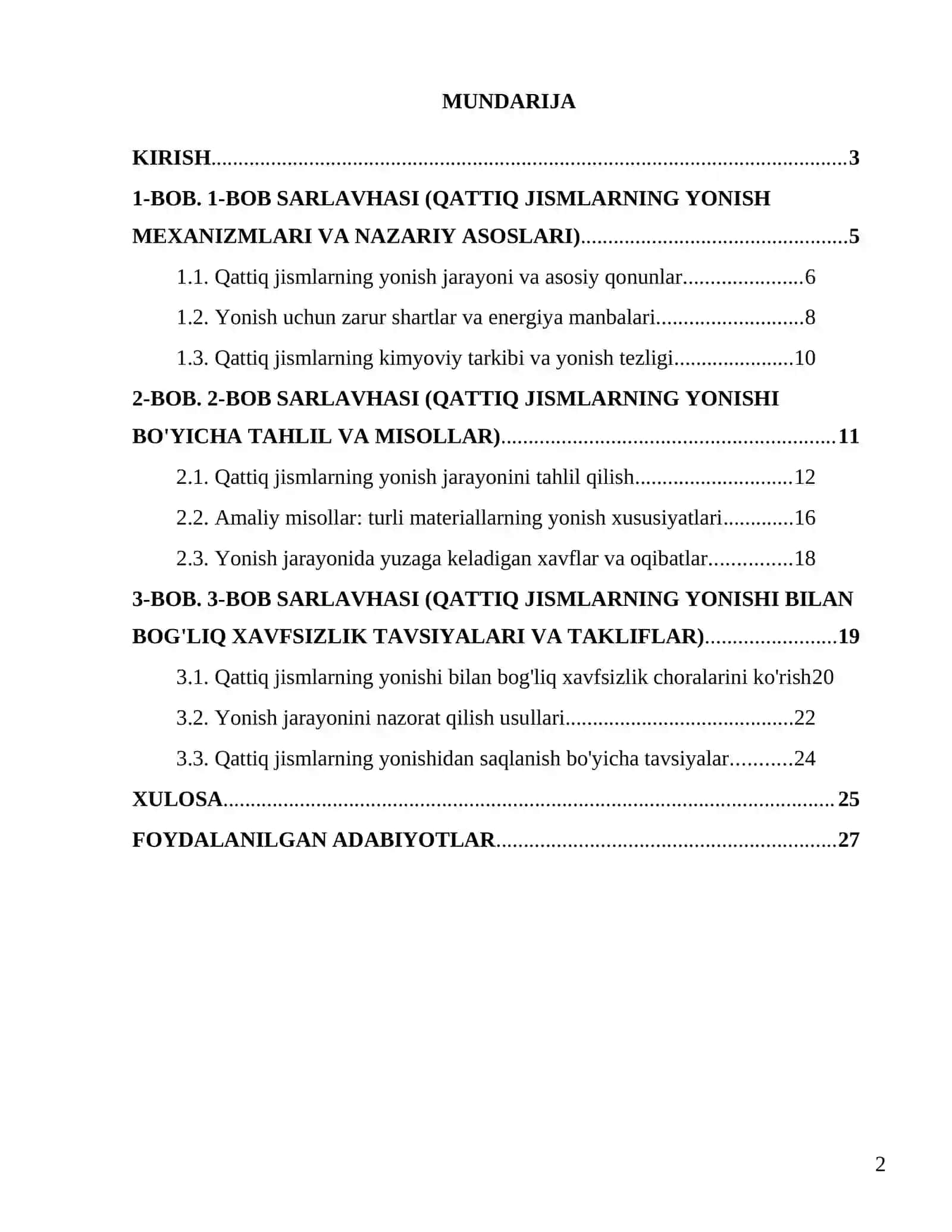 Qattiq jismlarning yonishi 2