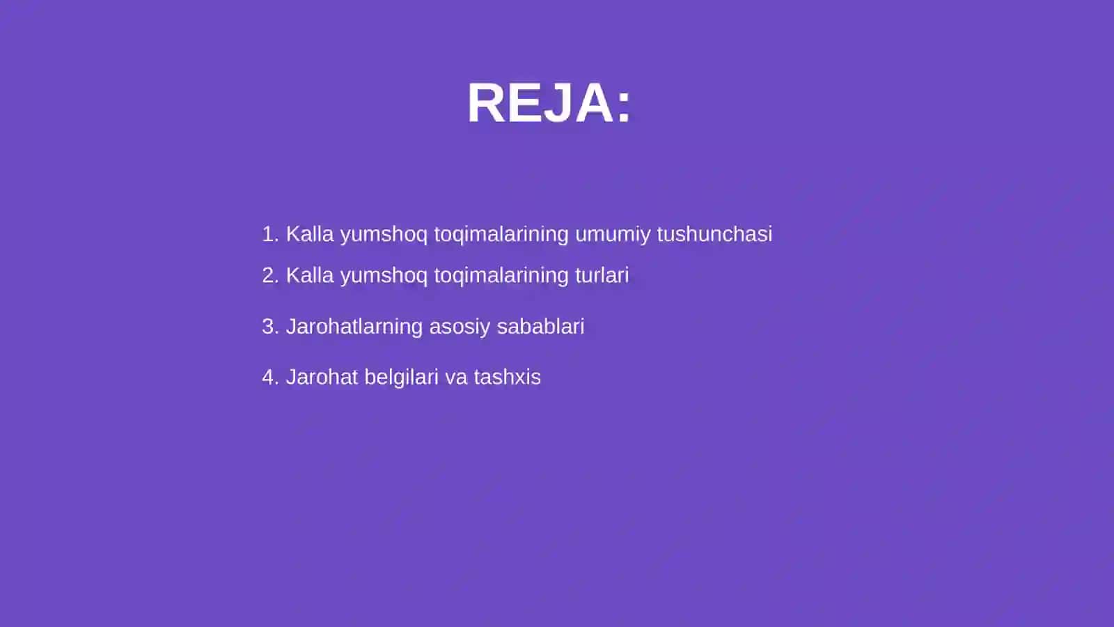 Kalla yumshoq toqimalari jarohati va turlari 2