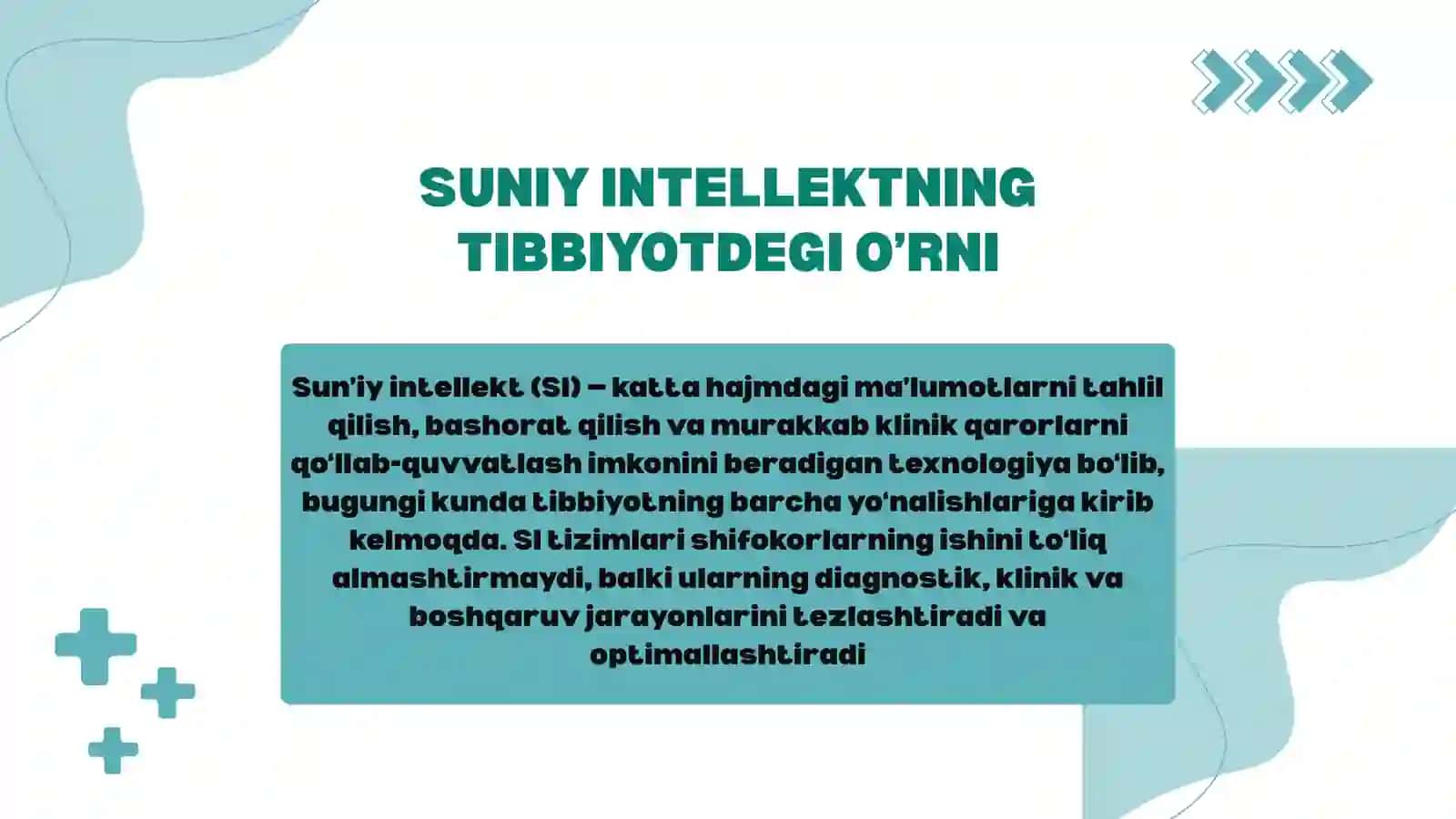 SUNIY INTELLEKTNING TIBBIYOTDEGI REVOLUTSIYASI VA AHAMIYATI 2