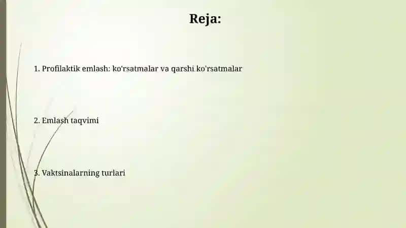 Vaksinoprofilaktika. Ko‘rsatma va qarshi ko'rsatmalar 2