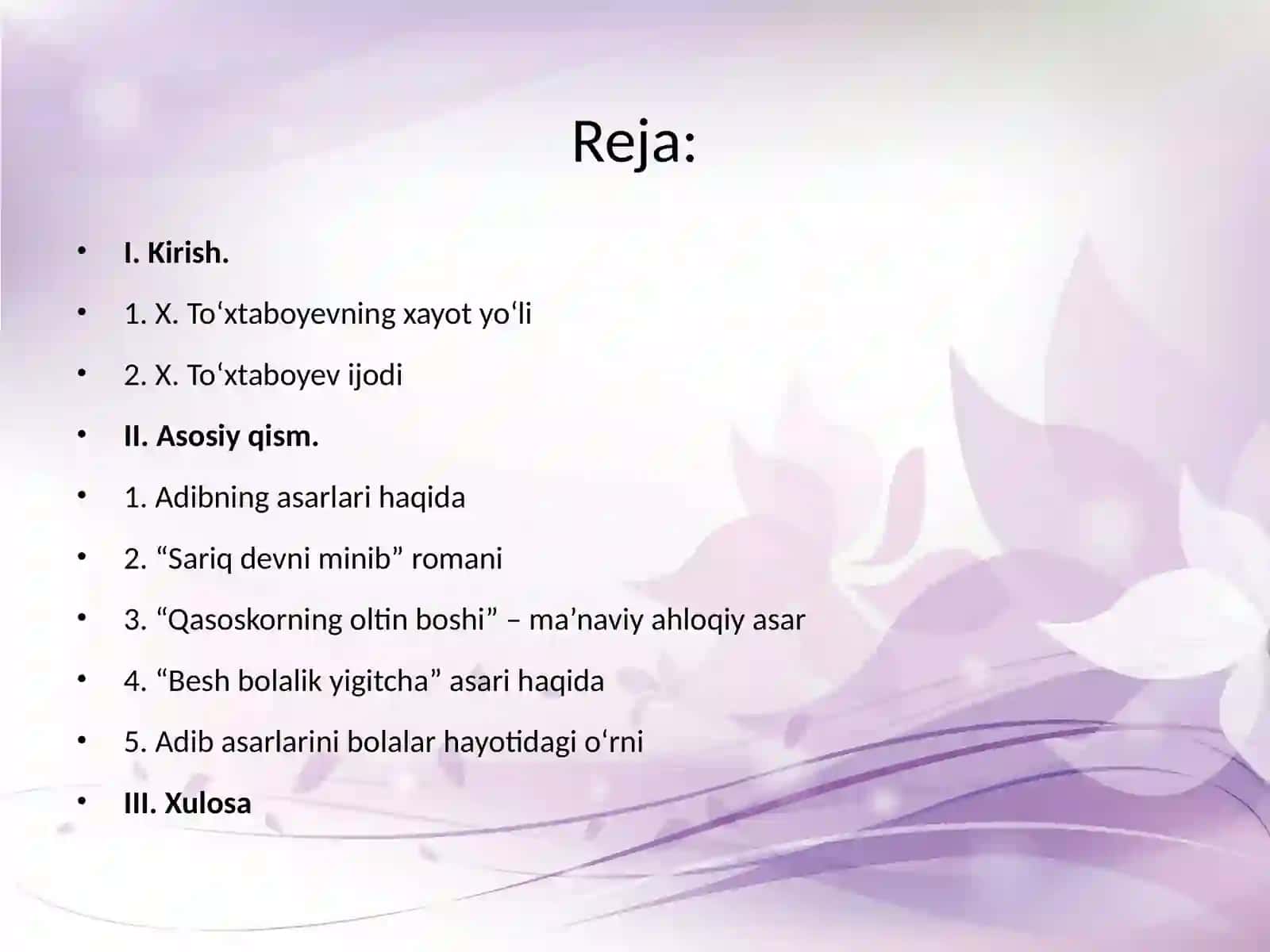 XUDOYBERDI TO‘XTABOYEV HAYOTI VA IJODI 2
