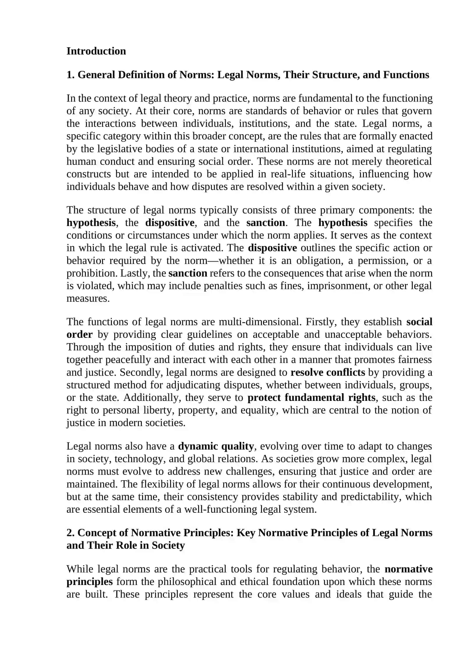 Principles of Norms in Legal Society 2