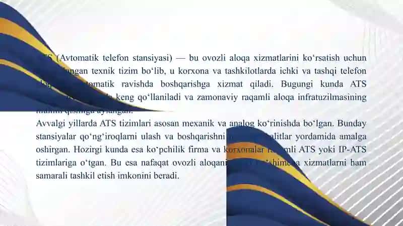 TURLI FIRMA VA KORXONALARNING ATS TIZIMLARI VA ULARNING IMKONIYATLARI 2