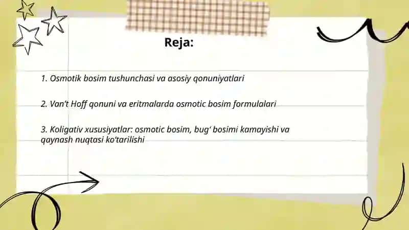 Osmotik bosim qonunlari 2