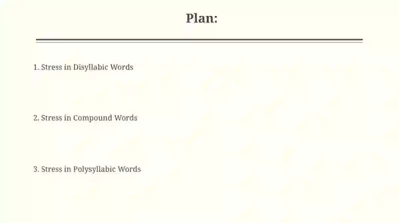 Stress in two syllable words compound words and longer words 2