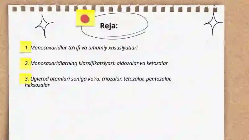 Karbonsuvlar Monosaxaridlar 2