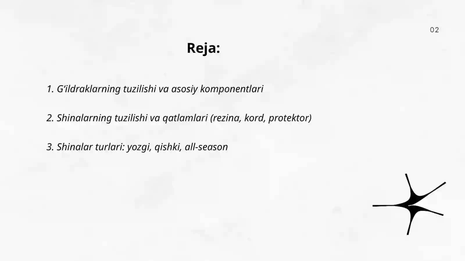 G‘ildrak va shinalar 2
