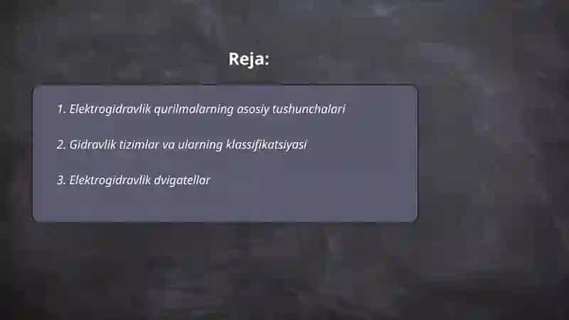 Elektrogidravlik qurilmalar 2