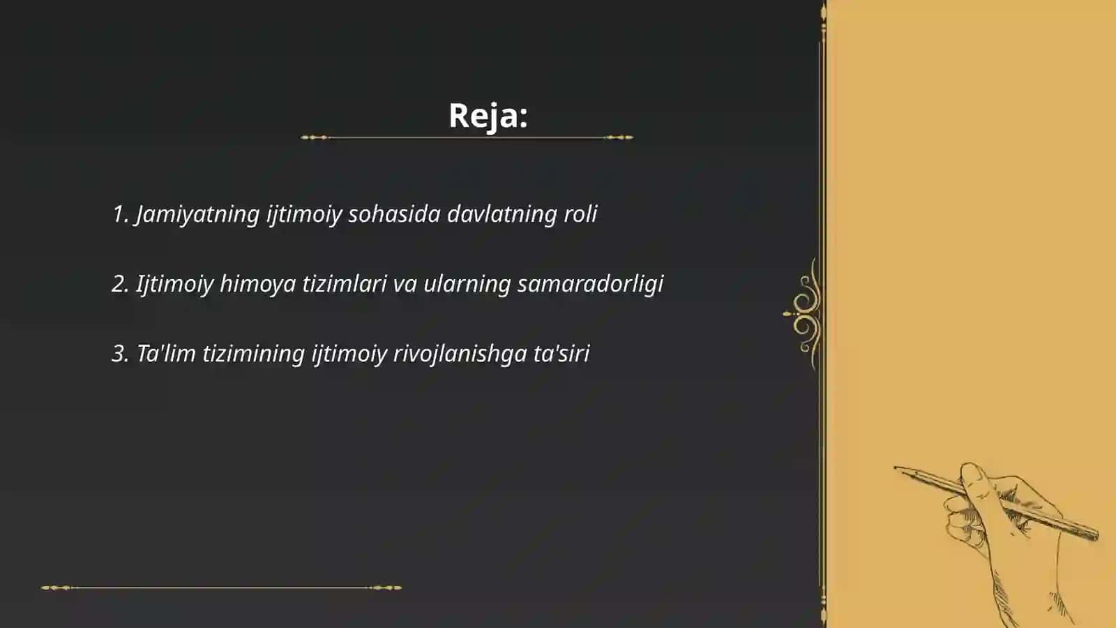 Jamiyatning ijtimoiy sohasi va davlatning ijtimoiy sohasi 2