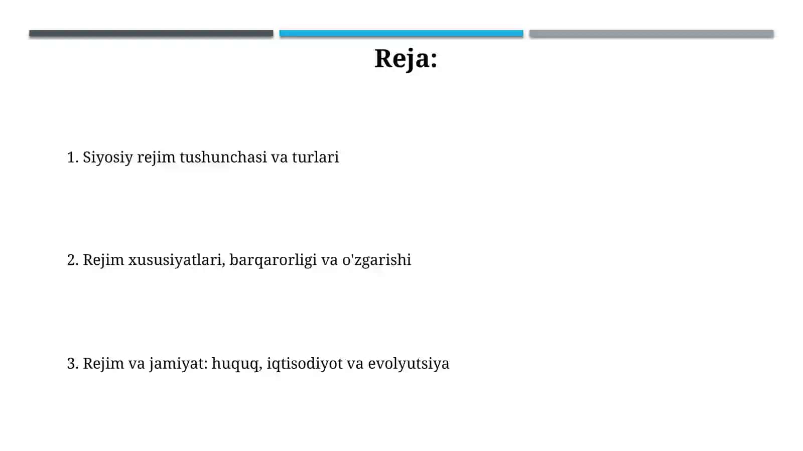 Siyosiy rejim tushunchasi 2