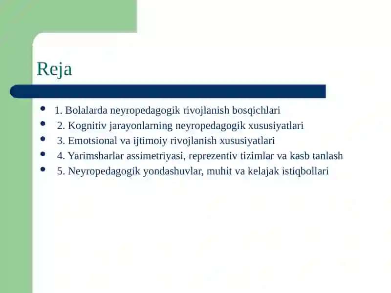 bolalarning neyropedagogik xususiyatlari 2