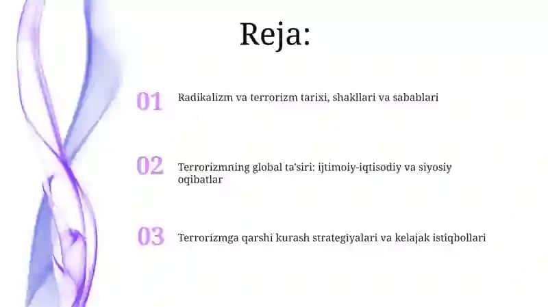Radikalizm va terrorizm tarixi, shakllari va sabablari 2