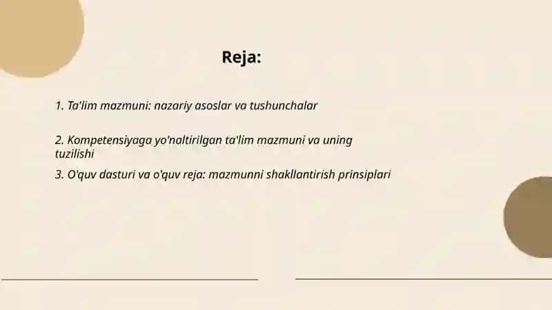 Ta'lim mazmuni 2