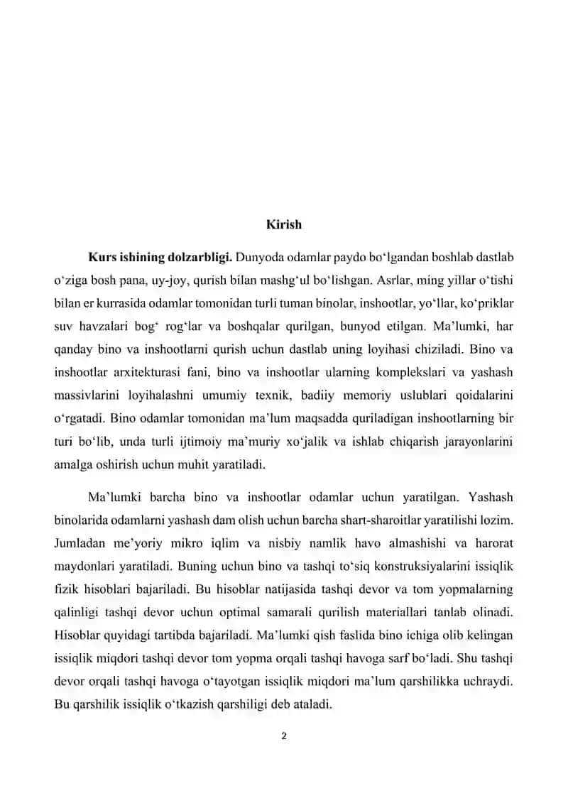 BINO INTERIRLARINI LOYIHALASH VA MODELLASHTIRISHNI O`RGANISH 2
