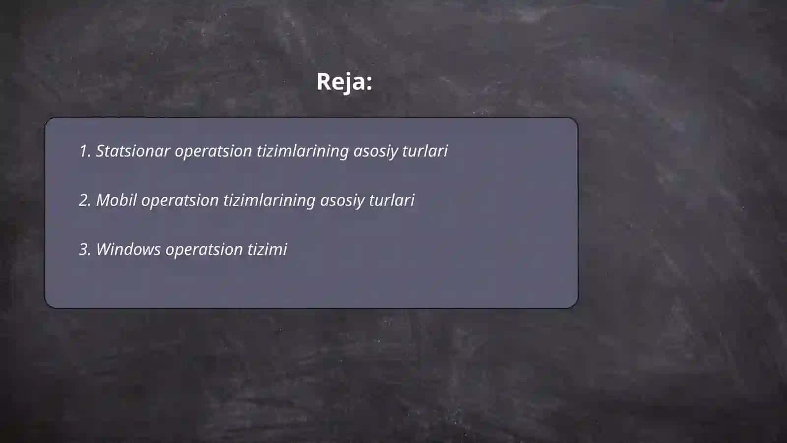 Statsionar va mobil operatsion tizimlar va ularning turlari 2