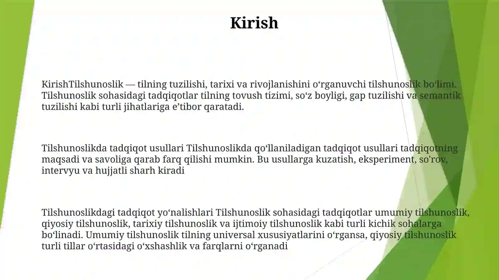 Tilshunoslikning Tadqiqot Metodlari 2