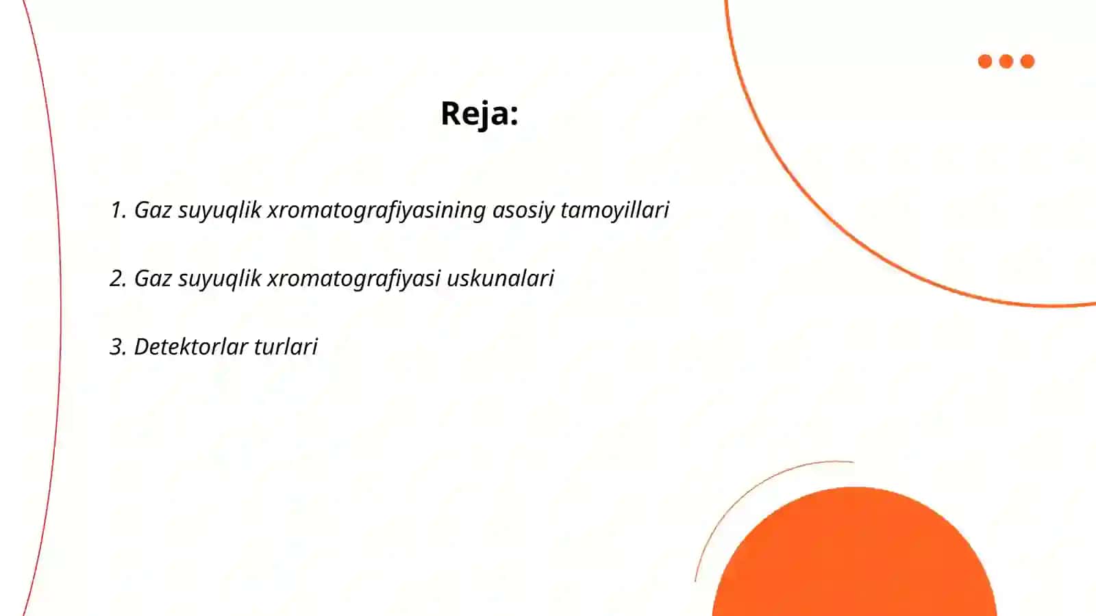 Gaz suyuqlik xromatografiyasi 2