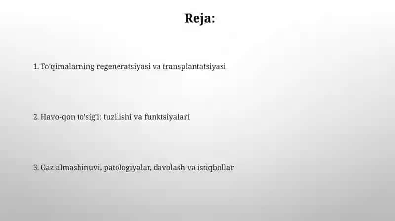 Teriregeneratsiyasi va transplantatsiyasi 2
