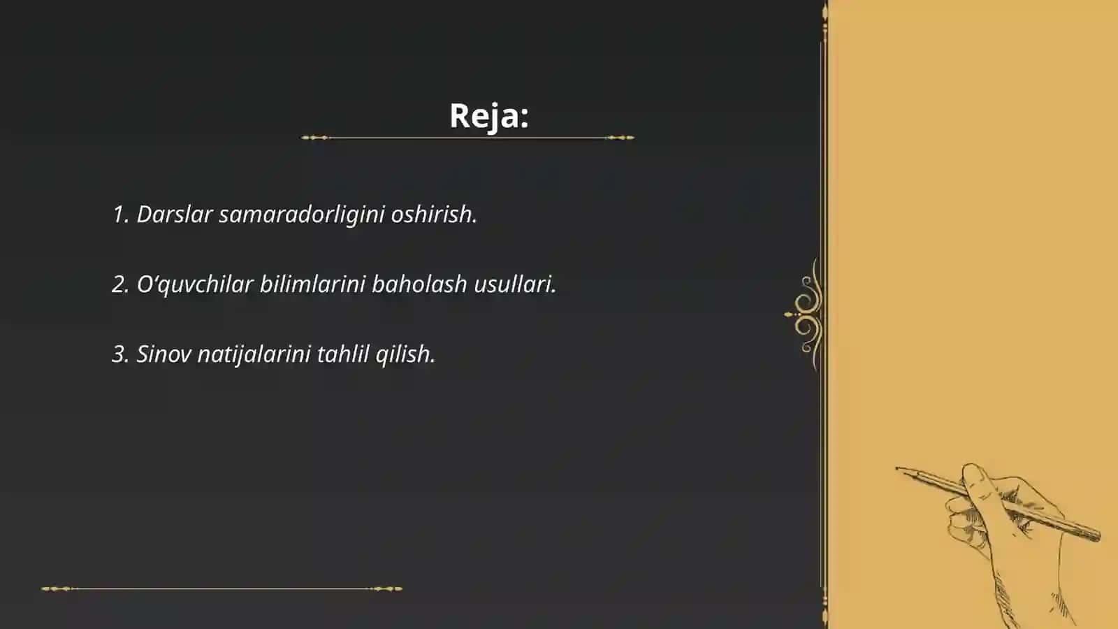 Darslar samaradorligini oshirish 2