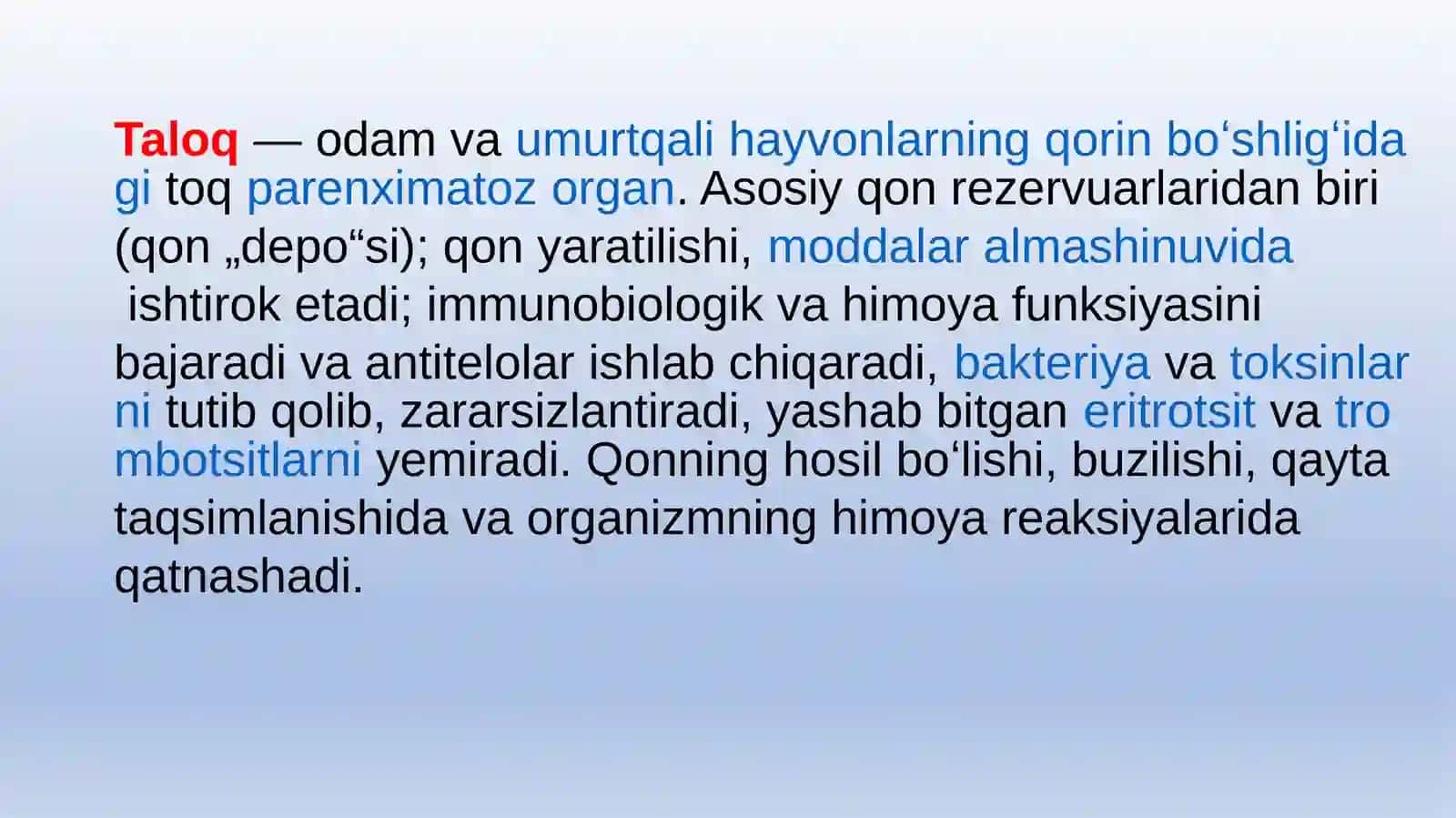 Taloqning tug’ma anomiya lari va o’smalari 2