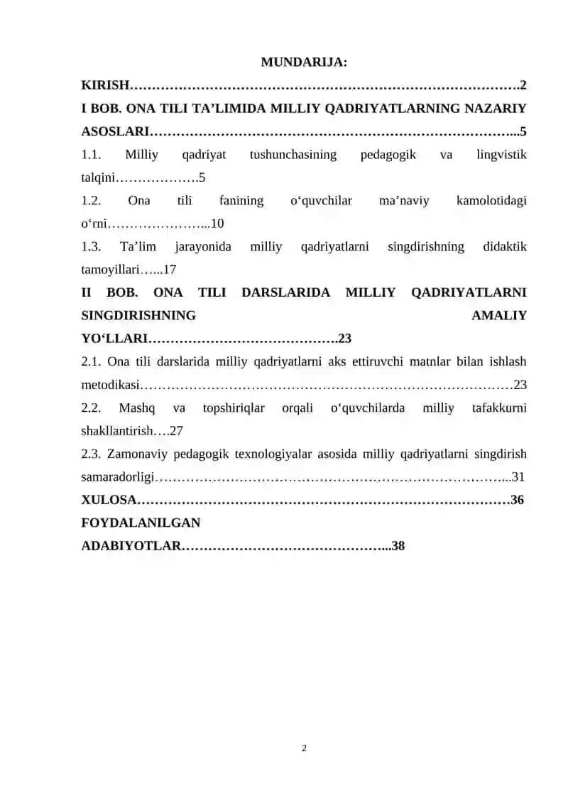 ONA TILI DARSLARIDA MILLIY QADRIYATLARNI SINGDIRISH 2