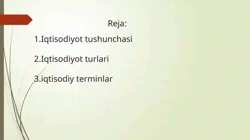 Iqtisodiyot sohasi, turlari va iqtisodiy terminlar 2