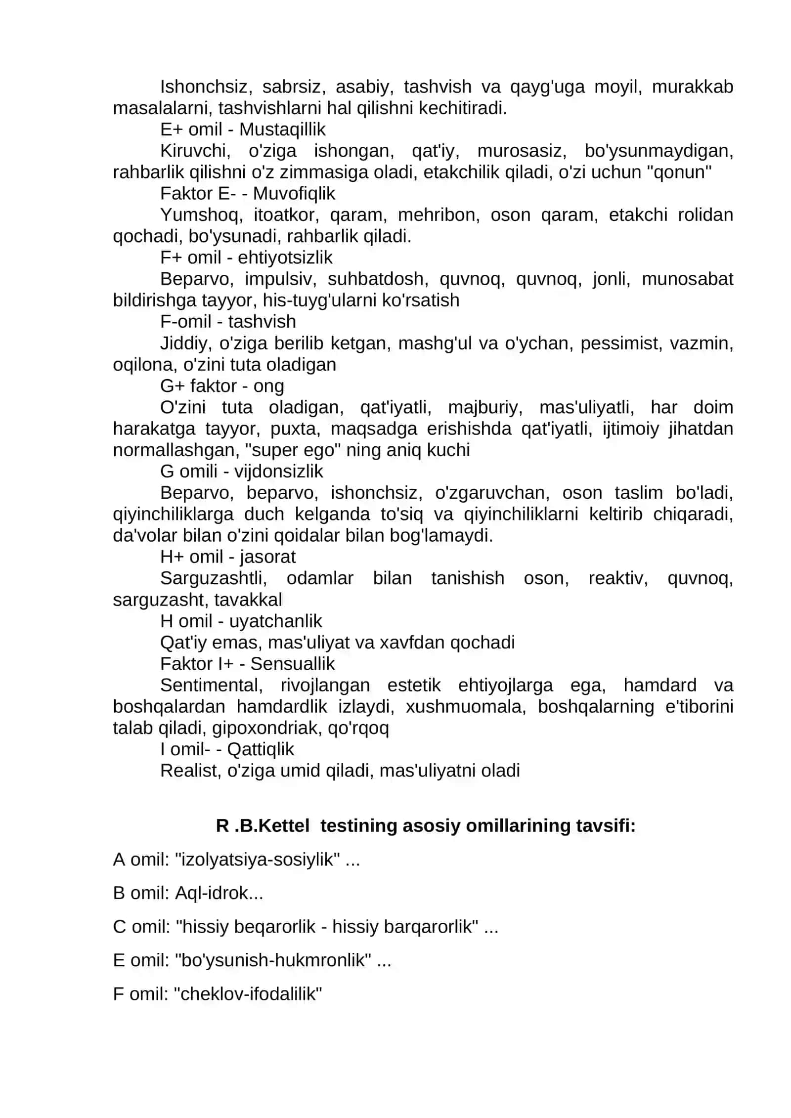 Umumiy psixalogiya fanidan tayyorlagan 1-MUSTAQIL ISHI 2
