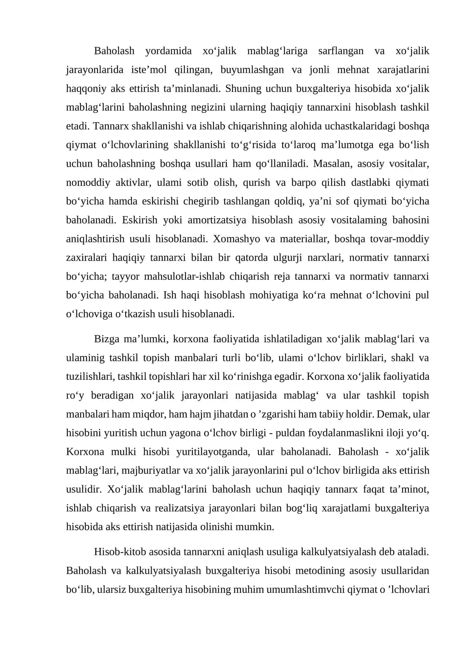 Qiymat oʻlchovining mohiyati va uning ahamiyati 2