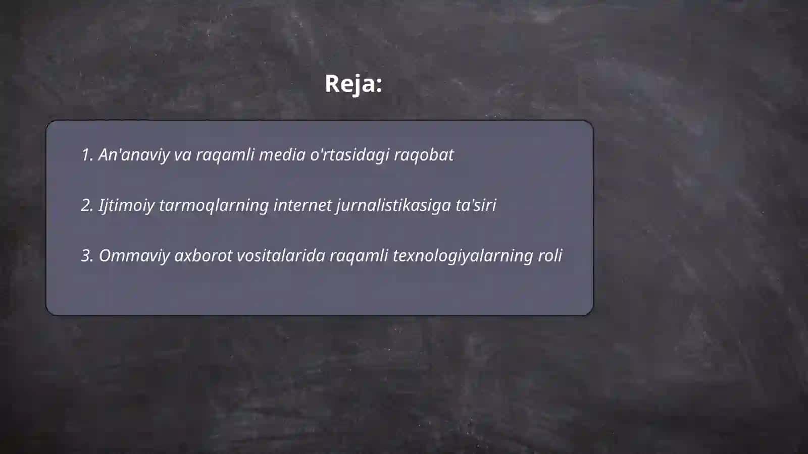 Media maydon tuzilishi va internet jurnalistikasida raqobat muhiti 2