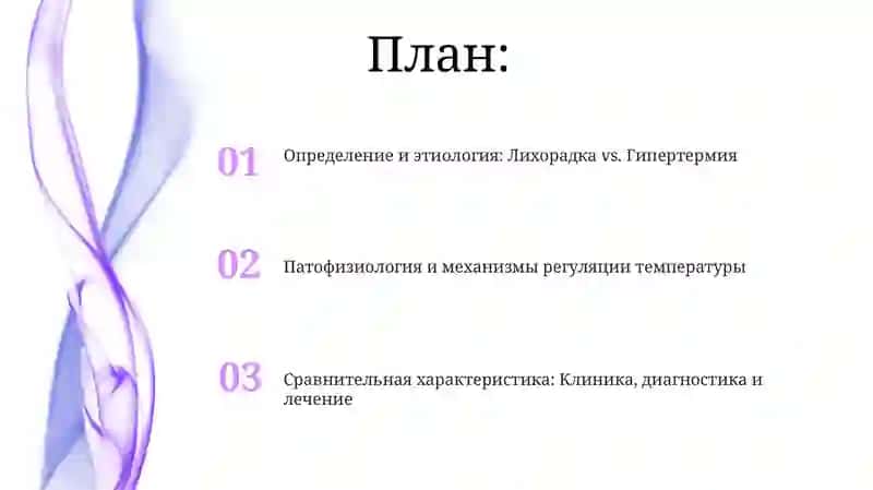 Отличительные особенности лихорадки от гипертермии 2