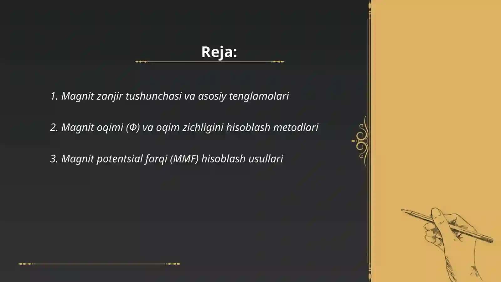 O'zgaruvchan tok mashinalarida magnit zanjir hisoblari 2