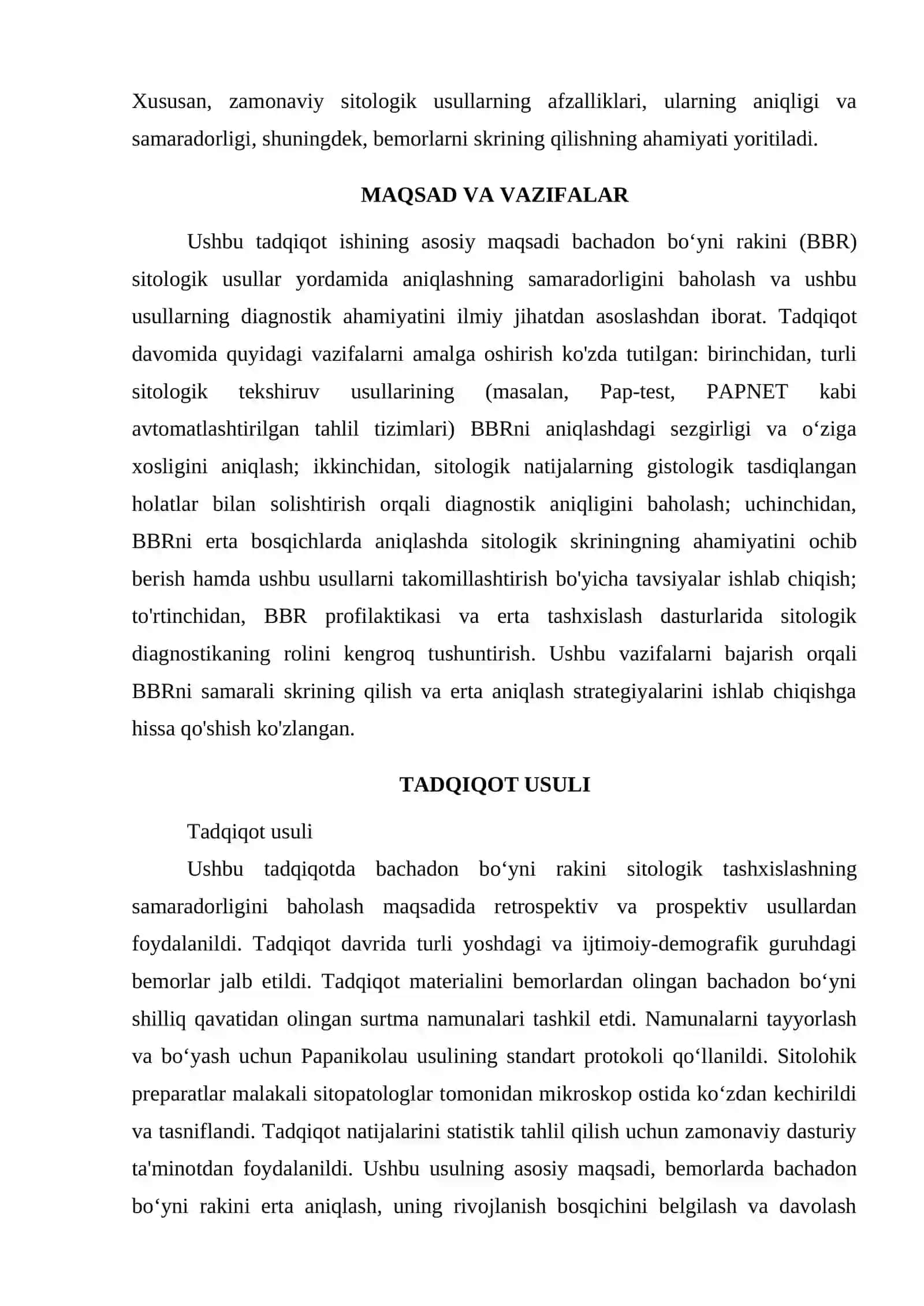 BACHADON BOʻYNI RAKIDA SITOLOGIK TASHXISLASH 2