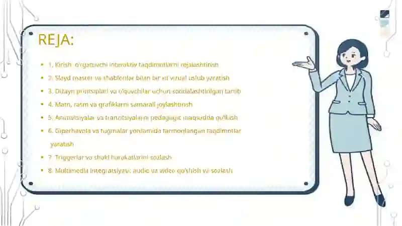 Kirish:o'rgatuvchiinteraktivtaqdimotlarnirejalashtirish 2