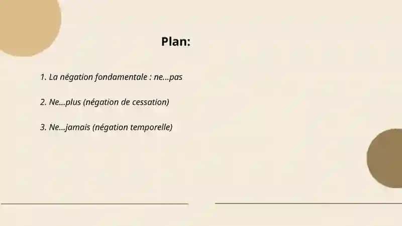 La forme négative en français 2