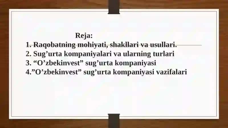 Raqobatning Mohiyati, Shakllari va Usullari 2